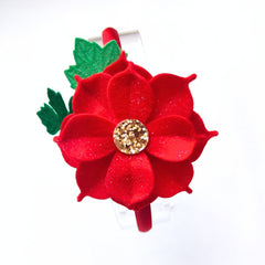 Poinsettia- Clip/Headband/Hairband