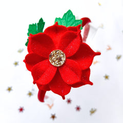 Poinsettia- Clip/Headband/Hairband