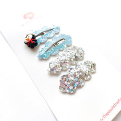 Frosty Sparkle Snap Clip Set