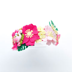 Tropical Flamingo Paradise Hairband