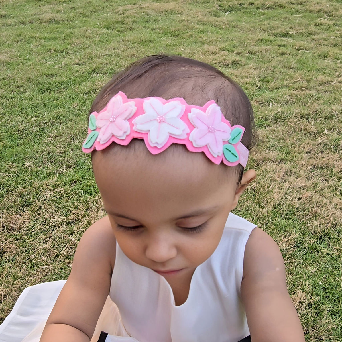 Cherry Blossom Headband -Pink