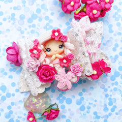 Pink Mermaid Barbie Bow