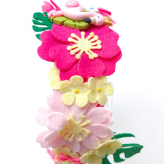 Tropical Flamingo Paradise Hairband