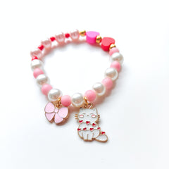 Kitty Love Charm Bracelet