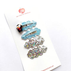 Frosty Sparkle Snap Clip Set