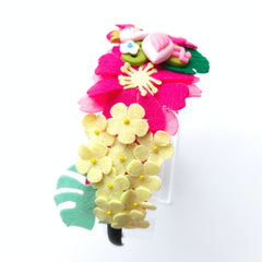 Tropical Flamingo Paradise Hairband