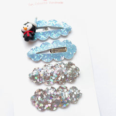 Frosty Sparkle Snap Clip Set