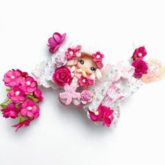 Pink Mermaid Barbie Bow