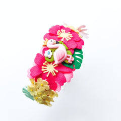 Tropical Flamingo Paradise Hairband