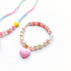 Sparkling Unicorn Necklace Bracelet Set