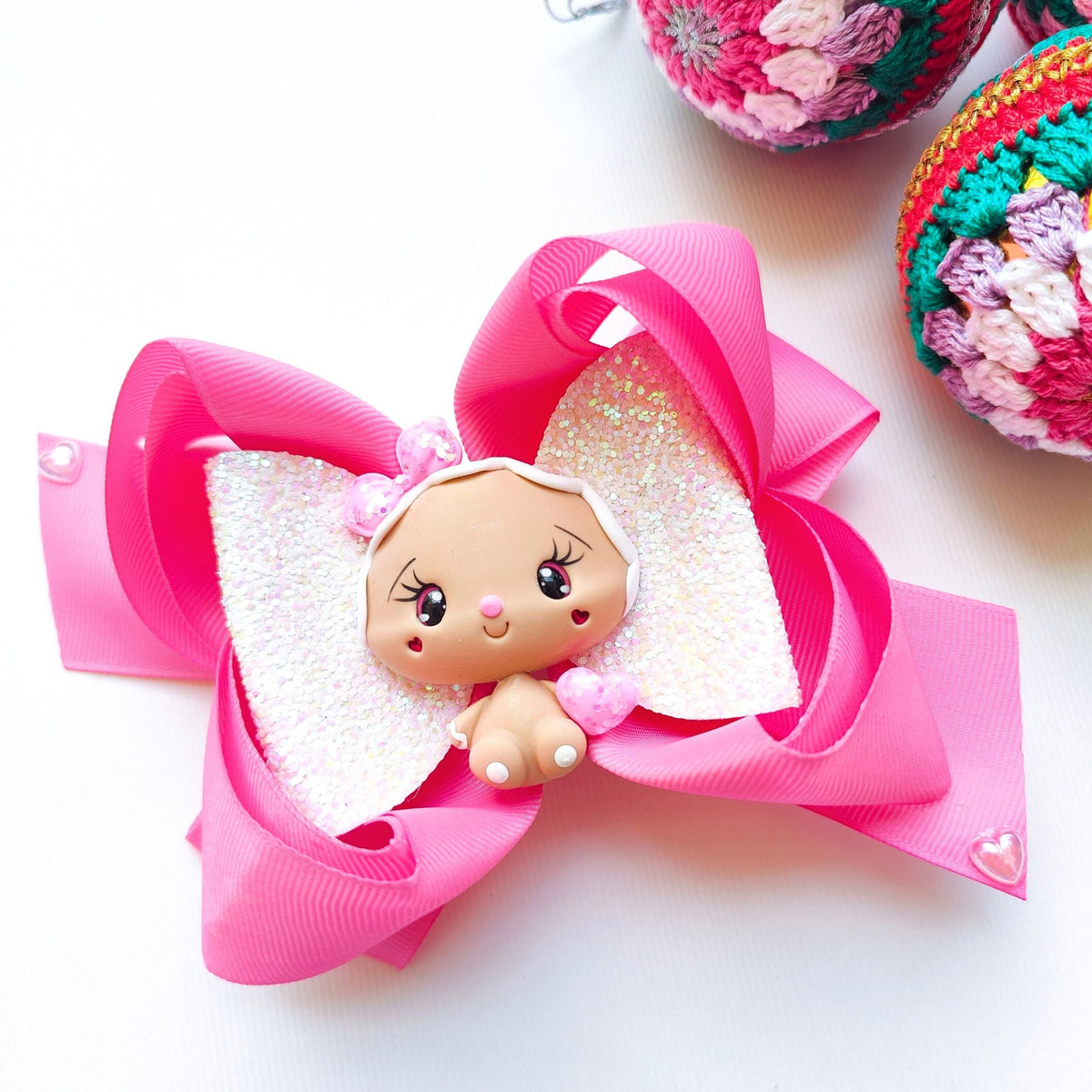 Sweet Gingerbread Girl Bow