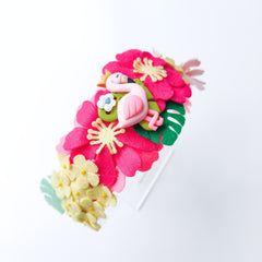 Tropical Flamingo Paradise Hairband