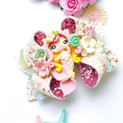 Coral Bloom Mermaid Bow