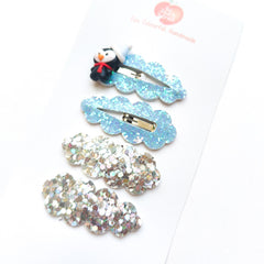 Frosty Sparkle Snap Clip Set