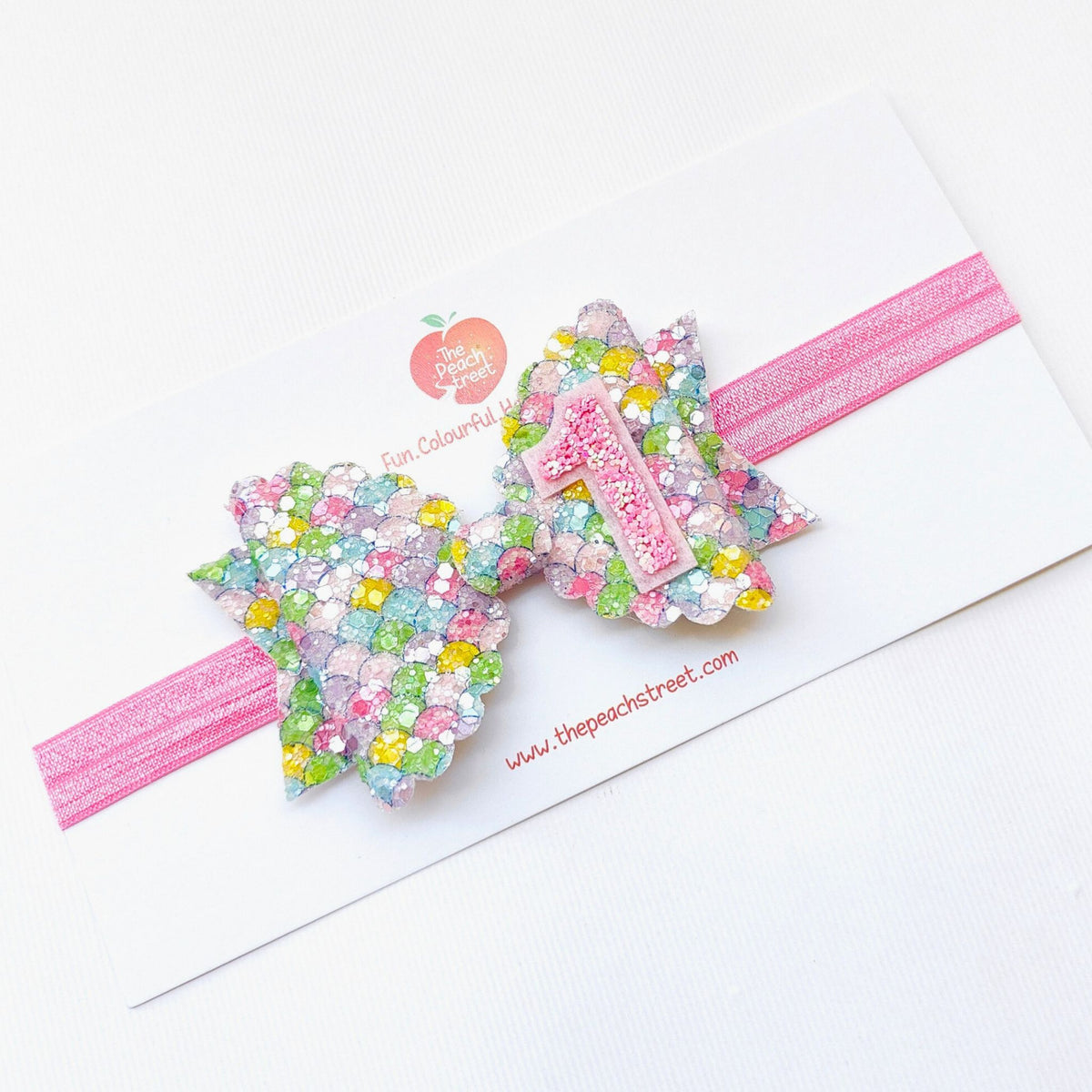 Birthday Mermaid Bow Headband