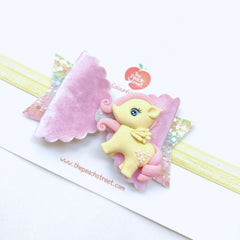 My Little Pony (Fluttershy) Inspired Bow Headband