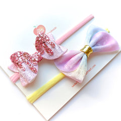 Sweetheart Dreams Bow Headband Set 🍬💖✨