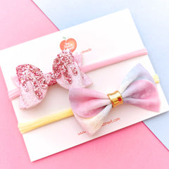 Sweetheart Dreams Bow Headband Set 🍬💖✨