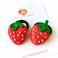 Strawberry Bliss Hair Ties