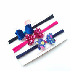 Sparkle & Bloom Headband Set