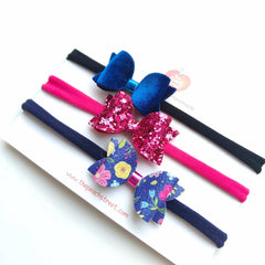 Sparkle & Bloom Headband Set