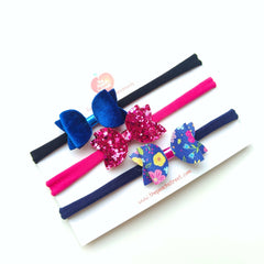 Sparkle & Bloom Headband Set