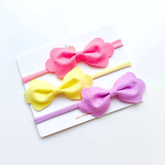 Candy Cloud Bow Headband Set