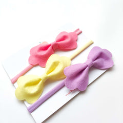 Candy Cloud Bow Headband Set