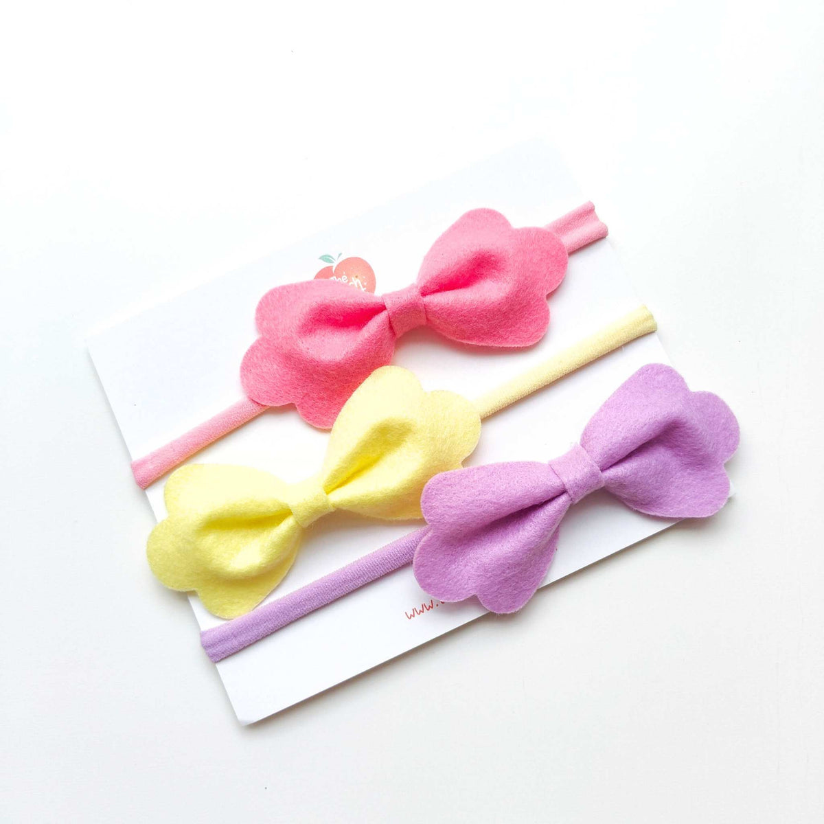 Candy Cloud Bow Headband Set